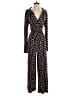 Free People Animal Print Black Jumpsuit Size L - photo 1