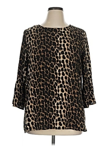Belongsci 3/4 Sleeve Blouse (view 1)