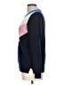 Boden 100% Cashmere Chevron-herringbone Blue Cashmere Pullover Sweater Size L - photo 5