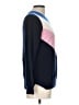 Boden 100% Cashmere Chevron-herringbone Blue Cashmere Pullover Sweater Size L - photo 4