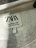 Zara Solid Silver Sweatshirt Size 8 - 9 - photo 3