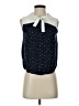 Tulip Polka Dots Blue Sleeveless Blouse Size S - photo 1