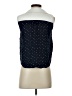 Tulip Polka Dots Blue Sleeveless Blouse Size S - photo 2