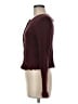 H&M Burgundy Long Sleeve Blouse Size M - photo 5