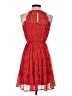 Monteau 100% Polyester Hearts Red Casual Dress Size S - photo 2