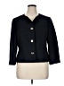 Le Suit 100% Polyester Black Blazer Size 16 - photo 1