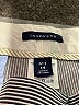 Lands' End Solid Stripes White Gray Casual Pants Size 14 - photo 7