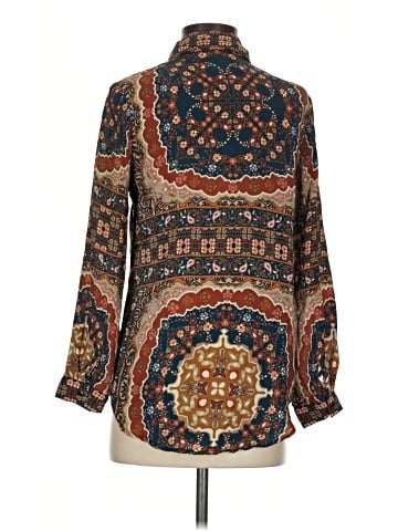 Tolani Long Sleeve Silk Top (view 2)