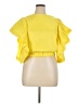 Shein Yellow Short Sleeve Blouse Size 14 - photo 1