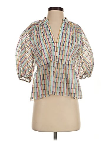 Amanda Uprichard 3/4 Sleeve Blouse (view 1)