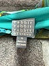 Rabbit Rabbit Rabbit Designs 100% Polyester Tropical Teal Cocktail Dress Size 16 - photo 7