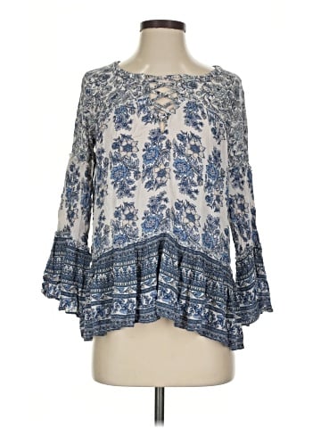 American Eagle Outfitters Long Sleeve Blouse (view 1)
