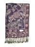 Pashmina 100% Pashmina Paisley Purple Scarf One size - photo 2