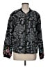 Johnny Was 100% Ramie Print Black Jacket Size M - photo 1