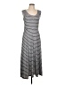 Max Studio Stripes Gray Casual Dress Size L - photo 1