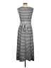 Max Studio Stripes Gray Casual Dress Size L - photo 2