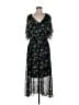 CAbi 100% Polyester Floral Black Casual Dress Size M - photo 1
