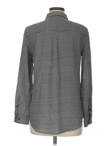 Equipment Long Sleeve Silk Top (view 2)