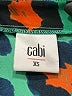 CAbi 100% Polyester Animal Print Teal Short Sleeve Blouse Size XS - photo 7