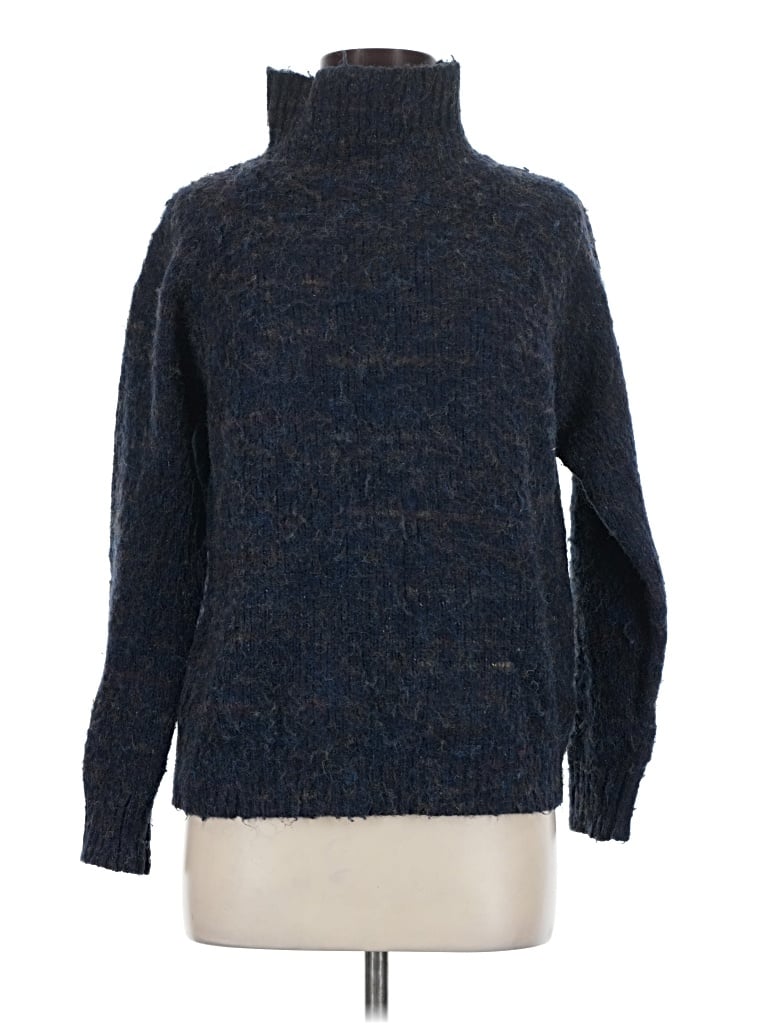 Pre-owned Molly Bracken Turtleneck Sweater In Blue