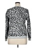 Croft & Barrow Animal Print Silver Pullover Sweater Size XL - photo 2