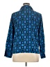 Liz Baker 100% Polyester Blue 3/4 Sleeve Blouse Size 14 Petite - photo 2