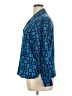 Liz Baker 100% Polyester Blue 3/4 Sleeve Blouse Size 14 Petite - photo 5