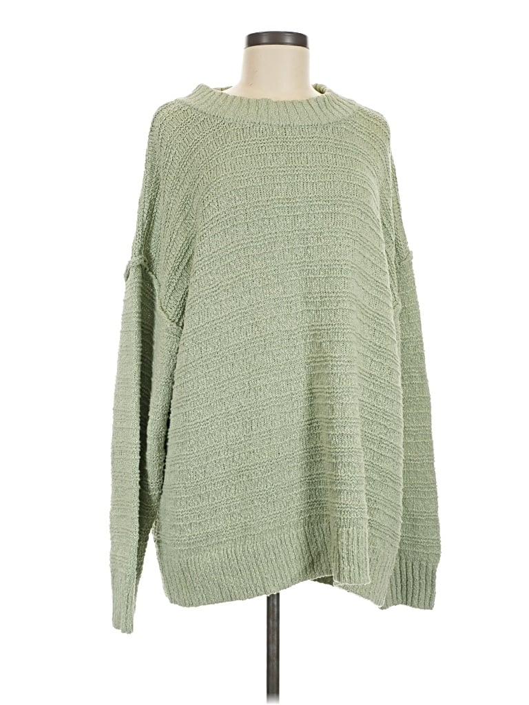 Pre-owned Fp Beach Pullover Sweater In Green