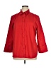 Chico's Red 3/4 Sleeve Button-Down Shirt Size XL (3.5) - photo 1