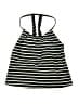 Unbranded Stripes Black Swimsuit Top Size 1X - photo 1