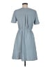 Monteau 100% Polyester Solid Blue Casual Dress Size M - photo 2