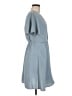 Monteau 100% Polyester Solid Blue Casual Dress Size M - photo 4