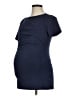 Smallshow Blue Short Sleeve Top Size Med Maternity - photo 1
