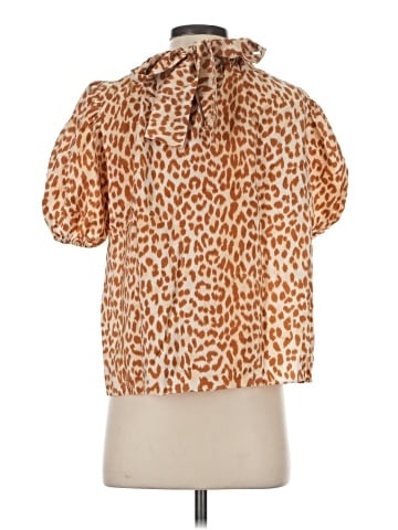Ulla Johnson Short Sleeve Silk Top (view 2)