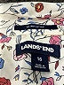 Lands' End Floral Ivory 3/4 Sleeve Button-Down Shirt Size 16 - photo 7
