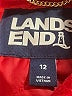 Lands' End Red Coat Size 12 - photo 6