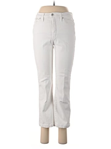 Madewell Tall Cali Demi-Boot Jeans in Pure White: Raw-Hem Edition (view 1)
