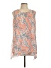 Fever 100% Polyester Orange Sleeveless Blouse Size L - photo 1