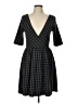 Everly Houndstooth Black Casual Dress Size L - photo 1