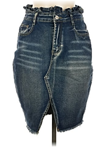 Unbranded Denim Skirt (view 1)