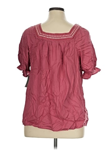 Style&Co Short Sleeve Blouse (view 2)