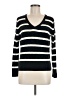 Tommy Hilfiger 100% Cotton Stripes Black Pullover Sweater Size M - photo 1