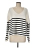 MNG Stripes Ivory Pullover Sweater Size M - photo 1