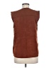 Hem & Thread 100% Polyester Brown Sleeveless Blouse Size M - photo 2
