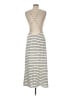 Zara Stripes Ivory Casual Dress Size M - photo 2