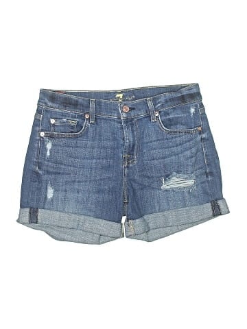 7 For All Mankind Denim Shorts (view 1)