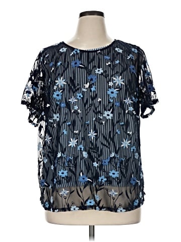 Cj Banks Short Sleeve Blouse (view 1)
