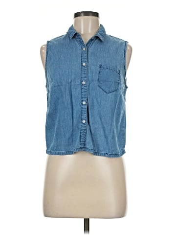 Charlotte Russe Denim Vest (view 1)