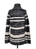 Ann Taylor LOFT Stripes Gray Turtleneck Sweater Size M - photo 2