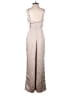 Lush 100% Polyester Metallic Silver Jumpsuit Size XS - photo 2